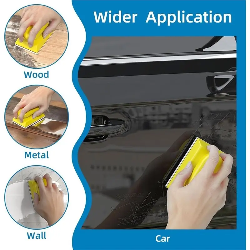 ABDJ-Reusable 3X4 Inch Sanding Sponge Set 25PCS 80-3000 Grit, Wet Dry Foam Blocks For Wood, Furniture, Metal& Drywall