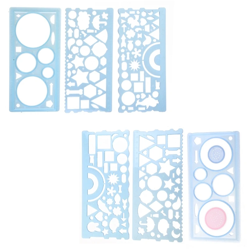 3 Stuks Tekening Heersers Caleidoscoop Stencils Heersers 30 Voor Creatieve Patronen Voor Jongen Meisje Kid Volwassen Diy Drawin