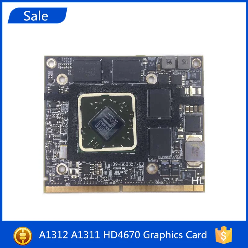 Sale A1311 A1312 HD4670 256MB Graphics Card With Heatsink 2009 2010 Year Video For IMac 21.5 216-0732025 661-5539 109-B80357-00