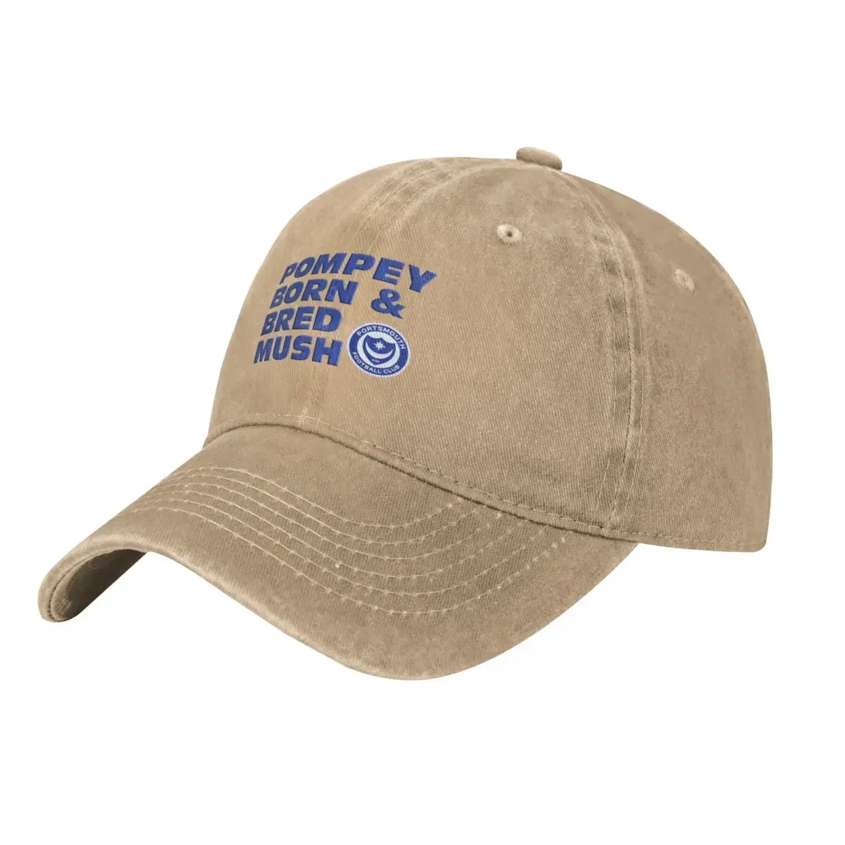 

Pompey Born and Bred Mush Baseball Cap Icon hard hat Luxury Brand Christmas Hat Sun Hats For Women Men's