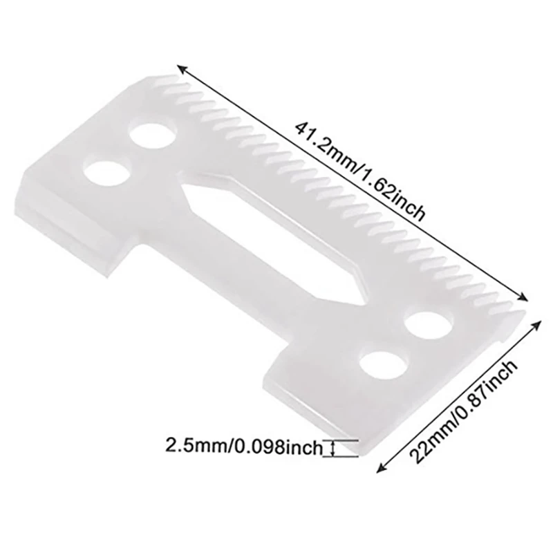 60Pcs 28 Teeth Zirconia Ceramic Clipper Blade For Wahl Senior Clipper