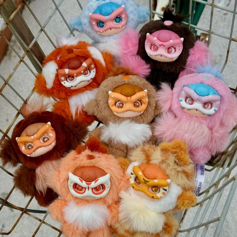 

Оригинальная серия Mochi Little Monster: Слепая коробка с магнитной маской, милая плюшевая кукла, подвеска для сумки, настольное украшение, подарок, игрушки для девочек