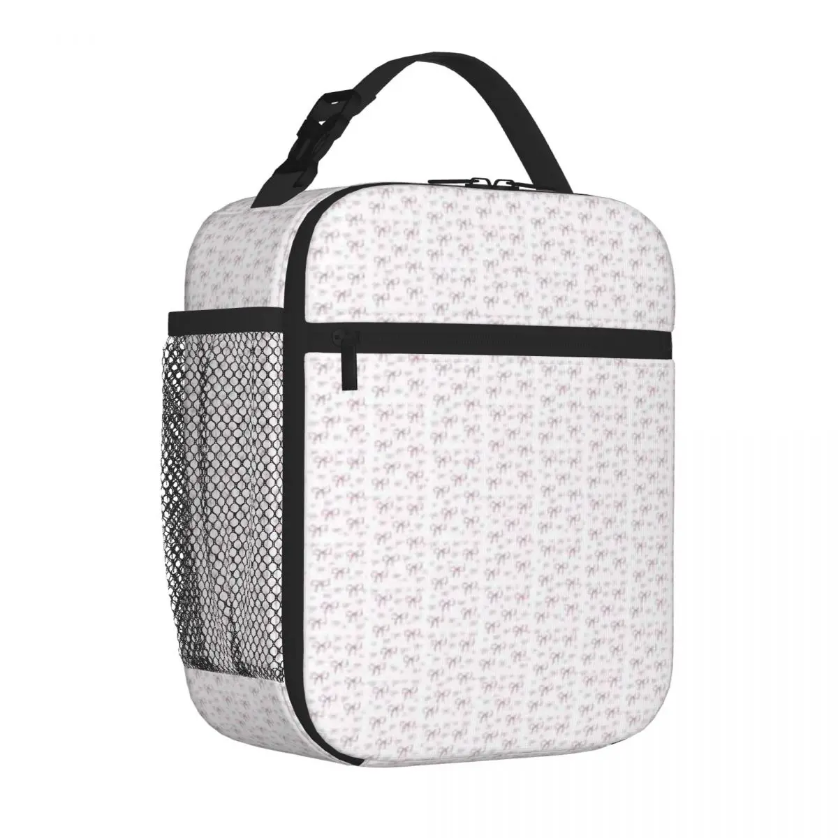 Bestselling Cute Pink Coquette Bow Set Earthy Tone Lunch Bag Business Commute Outdoor Lunch Bag