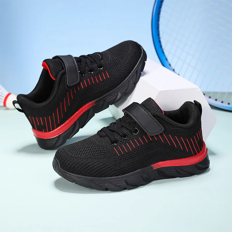 

Детские кроссовки 2026: Новые летние дышащие кроссовки для мальчиков, сетчатые, для активного отдыха, повседневные, на плоской подошве