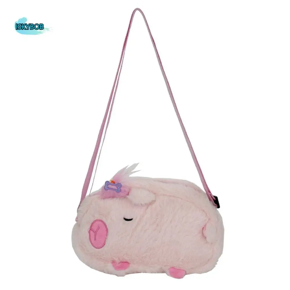 

Creative Cute Capybara Bag Lightweight Soft Cartoon Shoulder Pouch Large Capacity Hairpin Creative Crossbody Bag Women