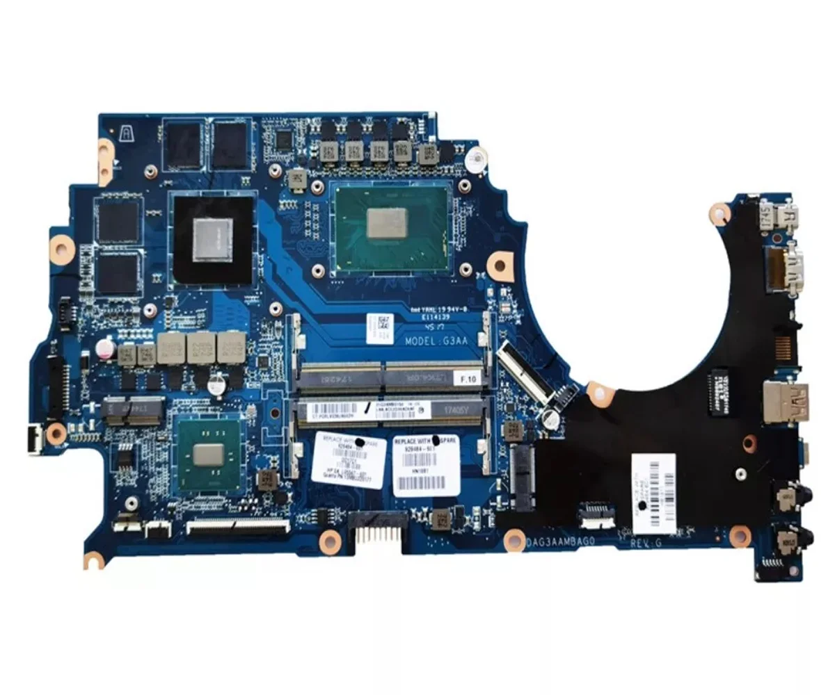 

929484 -601 929484 -001 для HP 15-CE TPN-Q194, материнская плата для ноутбука DAG3AAMBAG0, процессор I5-7300HQ, графический процессор GTX1050, 2G, 100% полное тестирование