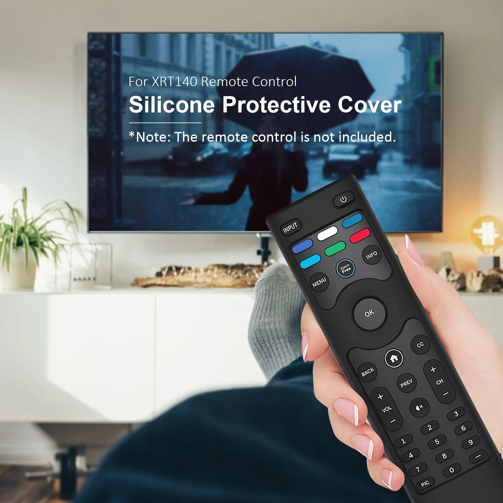 Protective Cover ForVizio XRT140 TV Soft Silicone Skin Remote Control Case Waterproof Shockproof Remote Control Case