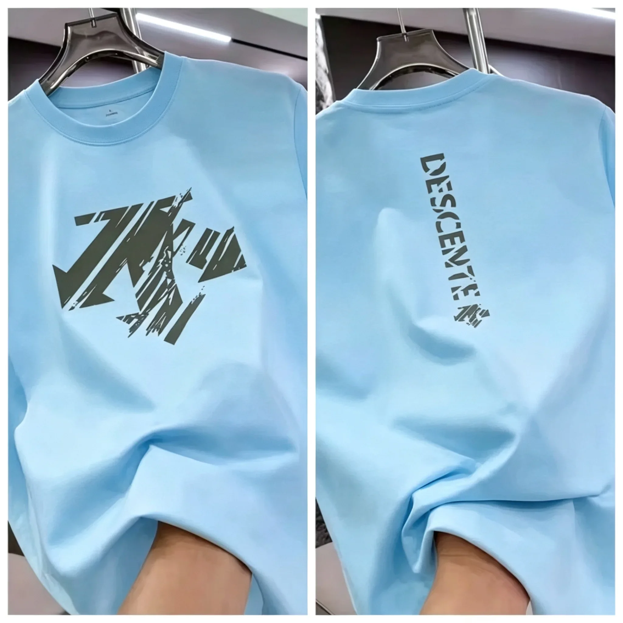 2026 Sommer 100% Baumwolle Herren Rundhals-T-Shirt mit Aufdruck, Modische Streetwear, Lässige Vielseitige Kurzarm-Shirts, Alltagstop für Männer – Detail 11