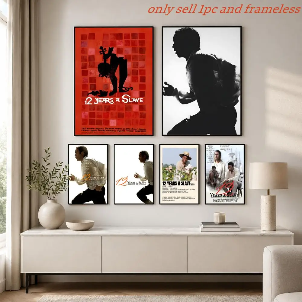 Classic Movie 12 Years a Slave Poster Painting Prints Wall Art Picture Film Room Home Bar Cafe Decor Mural