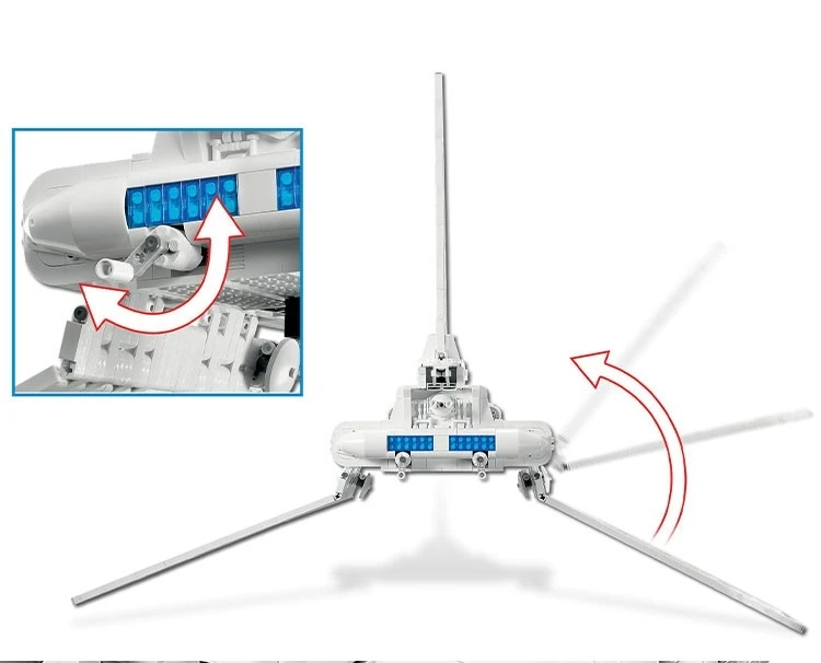 Nuevo Plan estrella, modelo de lanzadera Imperial, bloques de construcción compatibles con ladrillos de nivel UCS 10212, juguetes para niños, regalo