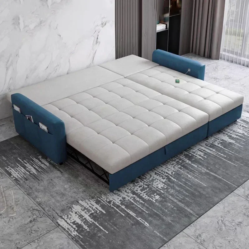 

Modern Extendeble Fancy Sofas Beds Kawaii White Blue Elegant Salon Living Room Sofas Modern Women Muebles Postmodern Furniture