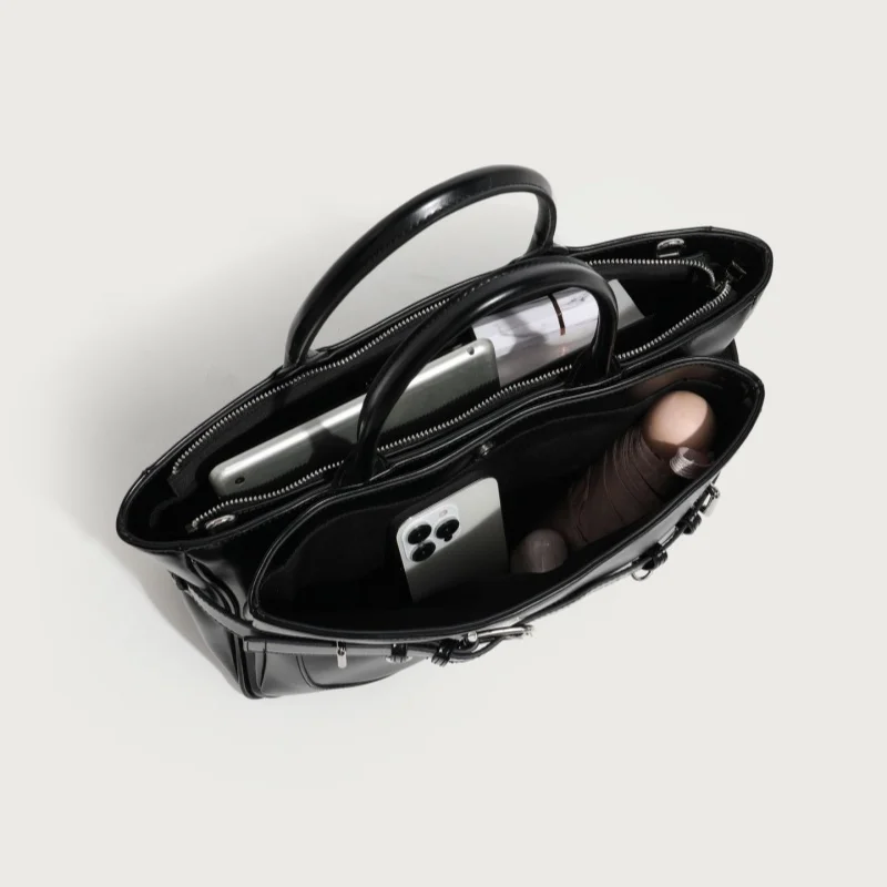 Versatile Tote Bag Motorcycle Bag Women's Handbag Shoulder Crossbody Bag Large Capacity Soft Breathable