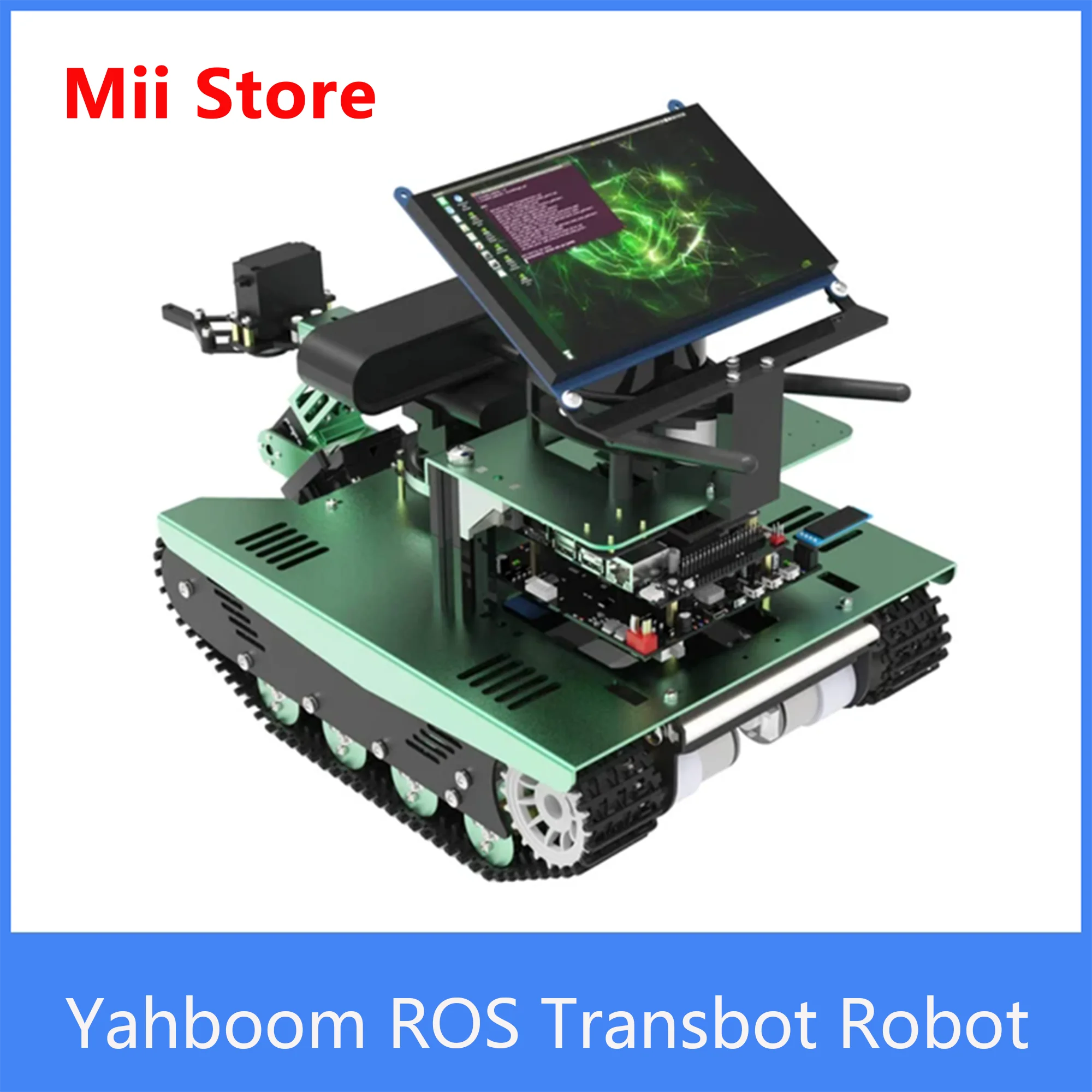 Yahboom ROS Transbot หุ่นยนต์ Lidar ความลึกกล้องสนับสนุน Movelt 3D Mapping สำหรับ Nvidia Jetson NANO 4GB B01