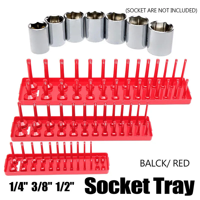 3 sztuk 90 gniazda Metric/SAE uchwyt na wtyczkę tacy napęd bezpośrednie szyny Rack Toolbox 3 sztuk/zestaw metryczne/SAE gniazda