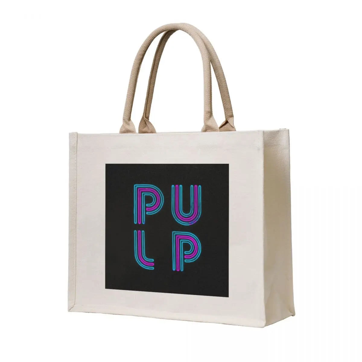 

Pulp - Neon Logo Tote Bag reusable shopping bags eco pack canvas shopping bag