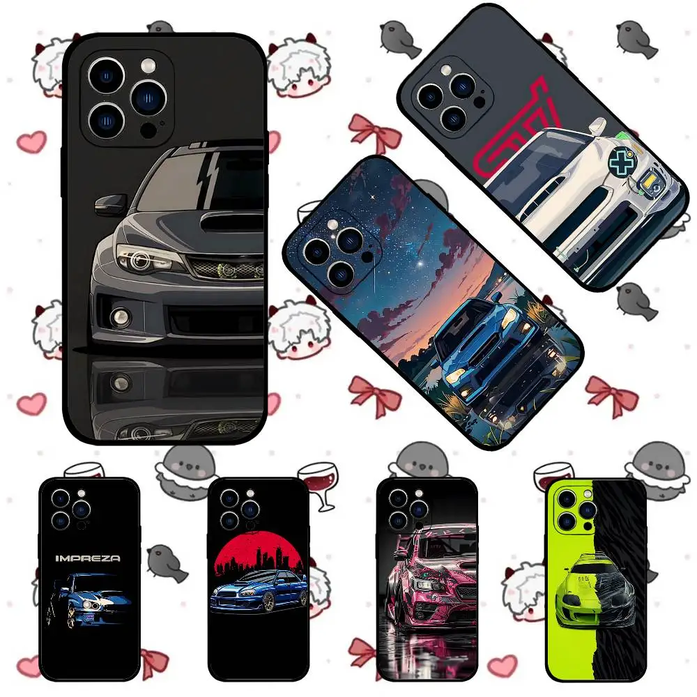 

Japan S-Subaru CarS Phone Case Black Phone Case That Fits For IPhone 17,16,15,11,13,14 Pro Max,Plus,X,Xr,Xs Max,13Mini