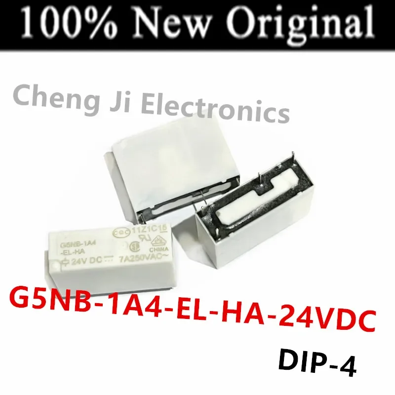 10PCS/Lot     G5NB-1A4-EL-HA-12VDC 、G5NB-1A4-EL-HA-24VDC   DIP-4   New original power relay   G5NB-1A4-EL-HA DC12V  DC24V