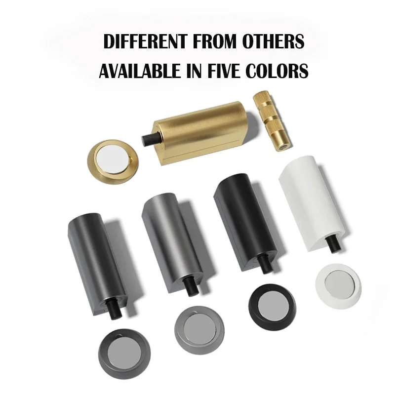 Magnetic Door Stopper Invisible Door Suction Anti-Collision Zinc Alloy Windproof Household Door Stop Hardware