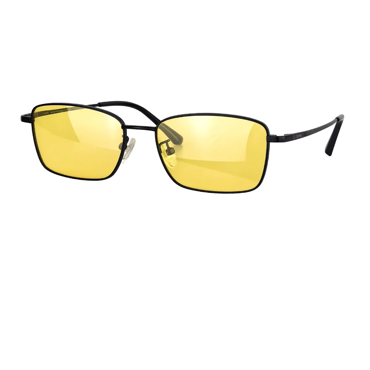 Titanium Frame Night Vision Driving Sunglasses for Vision Blue Light Blocking Computer Glasses Yellow Lens Fishing Eyeglasses