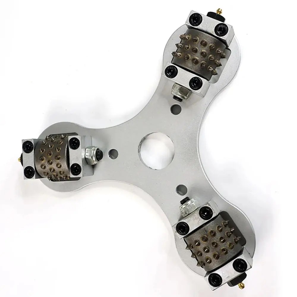 300mm Single Layer Diamond Bush Hammer Rotary Abrasive Tool For Concrete Terrazzo Litchi Surface Epoxy Coating Hammer Plate