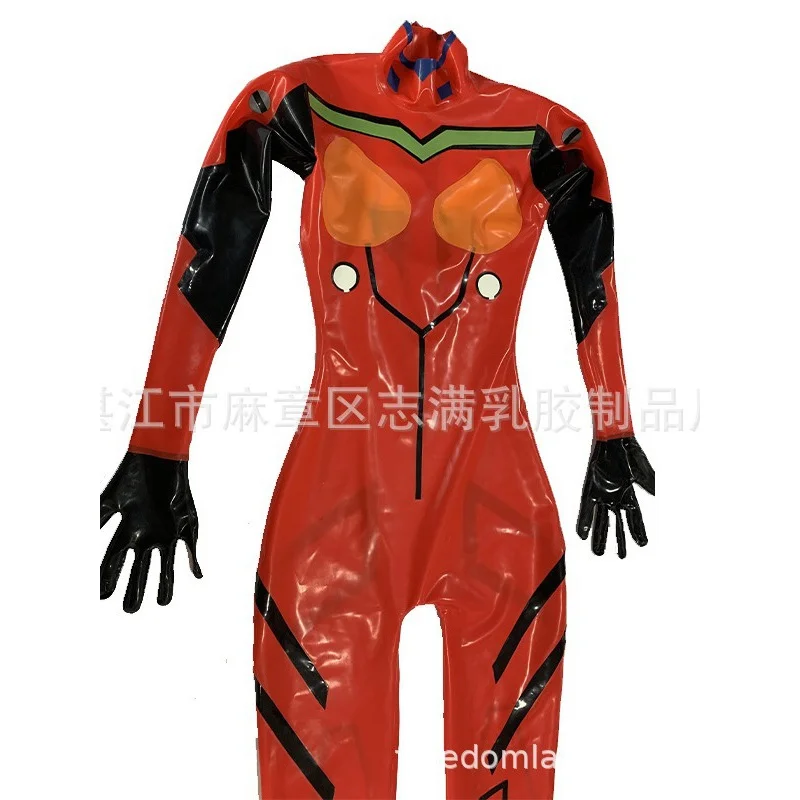 

Imported Latex Eva Anime Cos Costume Latex Tights Comic Show Latex Clothing Men and Women Latex Clothing Halloween