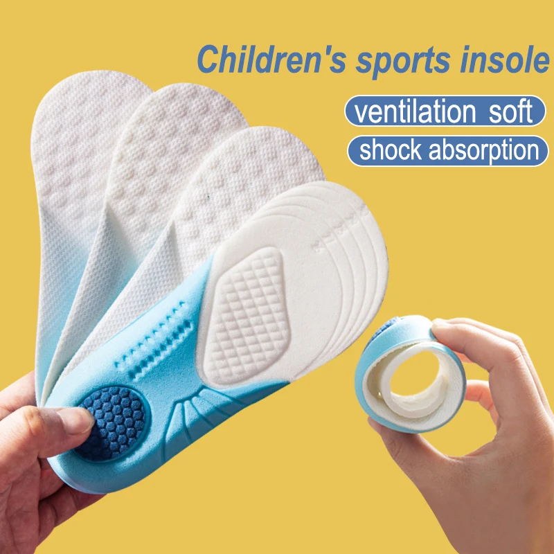 Solette in memory foam per bambini Traspiranti Assorbenti per il sudore Cuscinetti per scarpe Deodorizzazione leggera Soletta sportiva per bambini