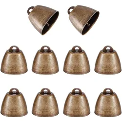 10 Pcs Farm Animal Bell Craft Bells Grazing Iron Bell Goat Bell Retro Christmas Iron Bell Pendant Metal Pet Bell Noisemaker Call