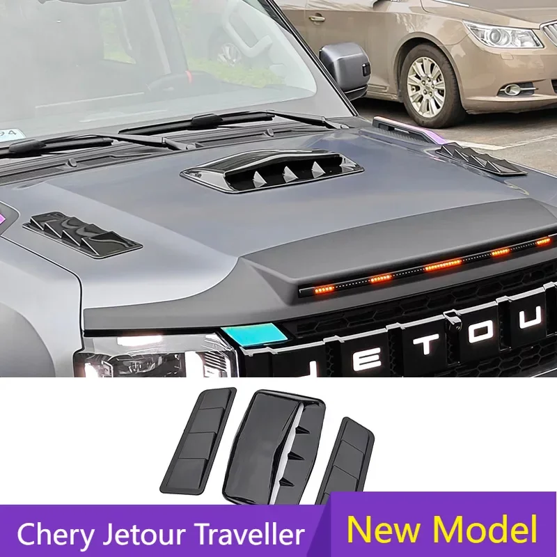 Car Decorative Sticker For The Hood Air Inlet Decoration Engine Hood False Air vent Jetour Traveller T2