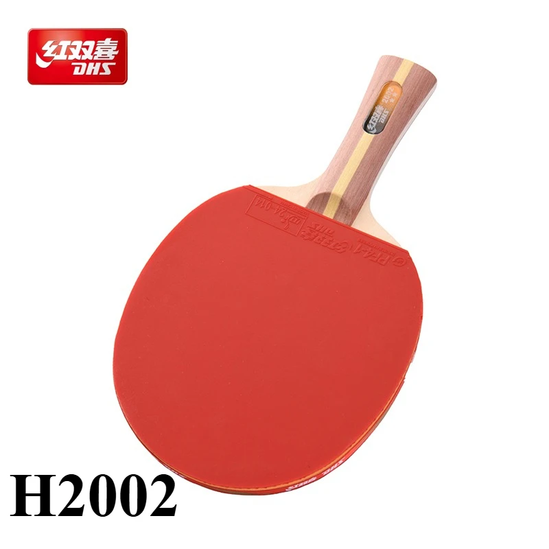 1pcs DHS Double Happiness H2002 Table Tennis Ping-pong Racket Professional Non Slip Entry-level Training Game Horizontal Grip