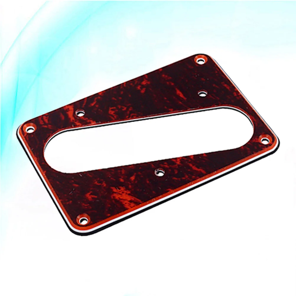 

Single Layer Guitar Pickup Cover Flat Base Humbucker Frame Mounting Ring for Bridge (Dark Red) Pickup Mounting plate