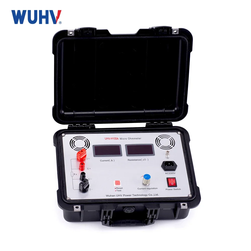 G UHV-H100A micro ohm meter Contact Resistance Tester Loop Resistance tester portable Ohmmeter tester