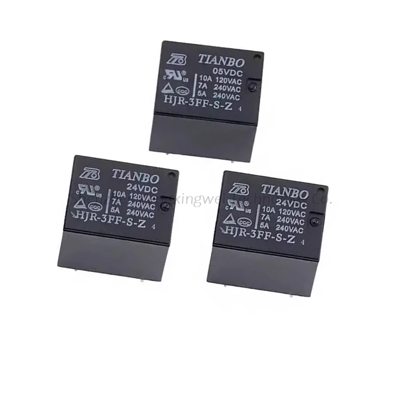 

5Pcs Power Relay DIP5 HJR-3FF-S-Z 05VDC 12VDC 24VDC 5V 12V 24V T73 10A 5Pin