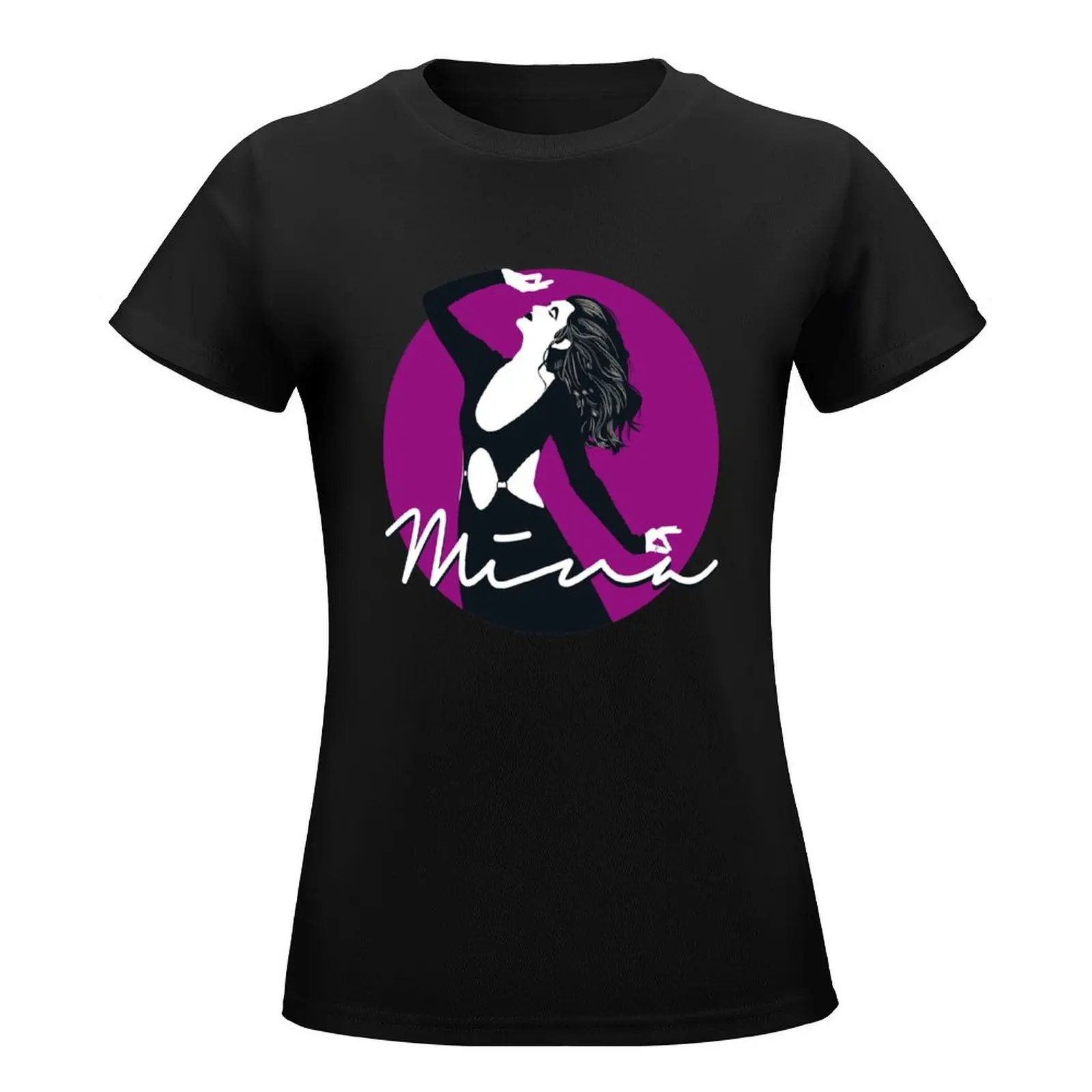 MINA MAZZINI T-Shirt Short sleeve tee cute tops graphics Blouse Woman T-shirts