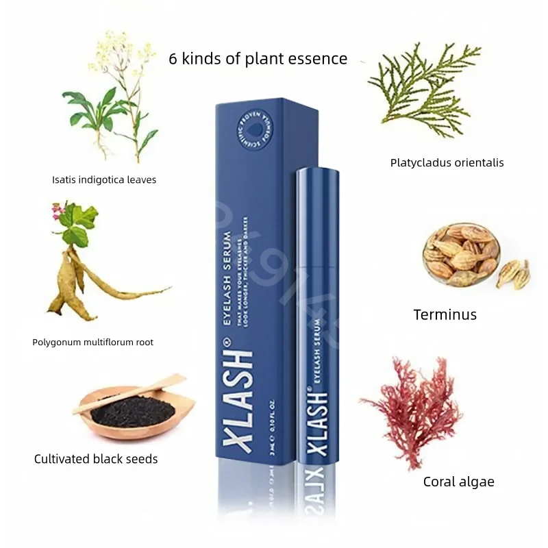 Small Blue Tube Eyelash Essence Nourishing and Nourishing Eyelash Care Solution 3ml To Maintain Thick Eyelashes