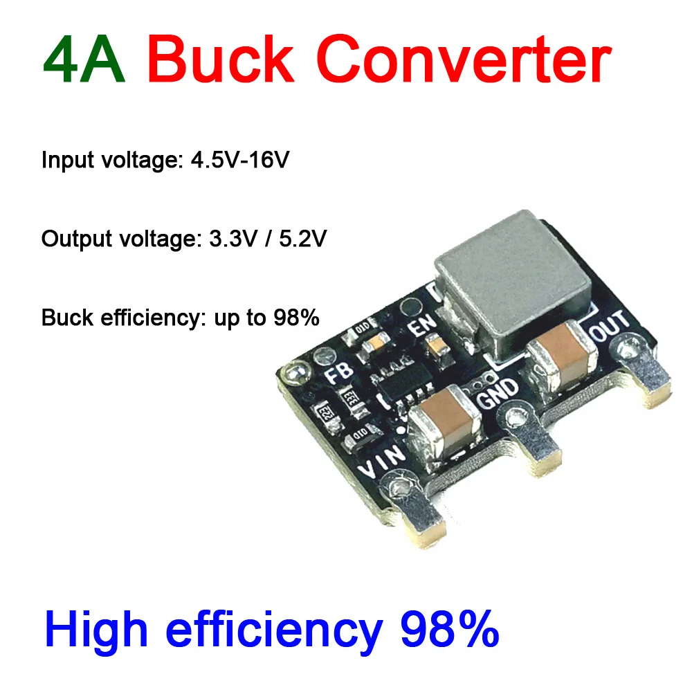 98% 4A DC To DC Buck Converter 5.5-16V 6V 9V 12V 15V To 5V 3.3V Voltage Regulator Step-down Power Supply Module Replaces LM7805