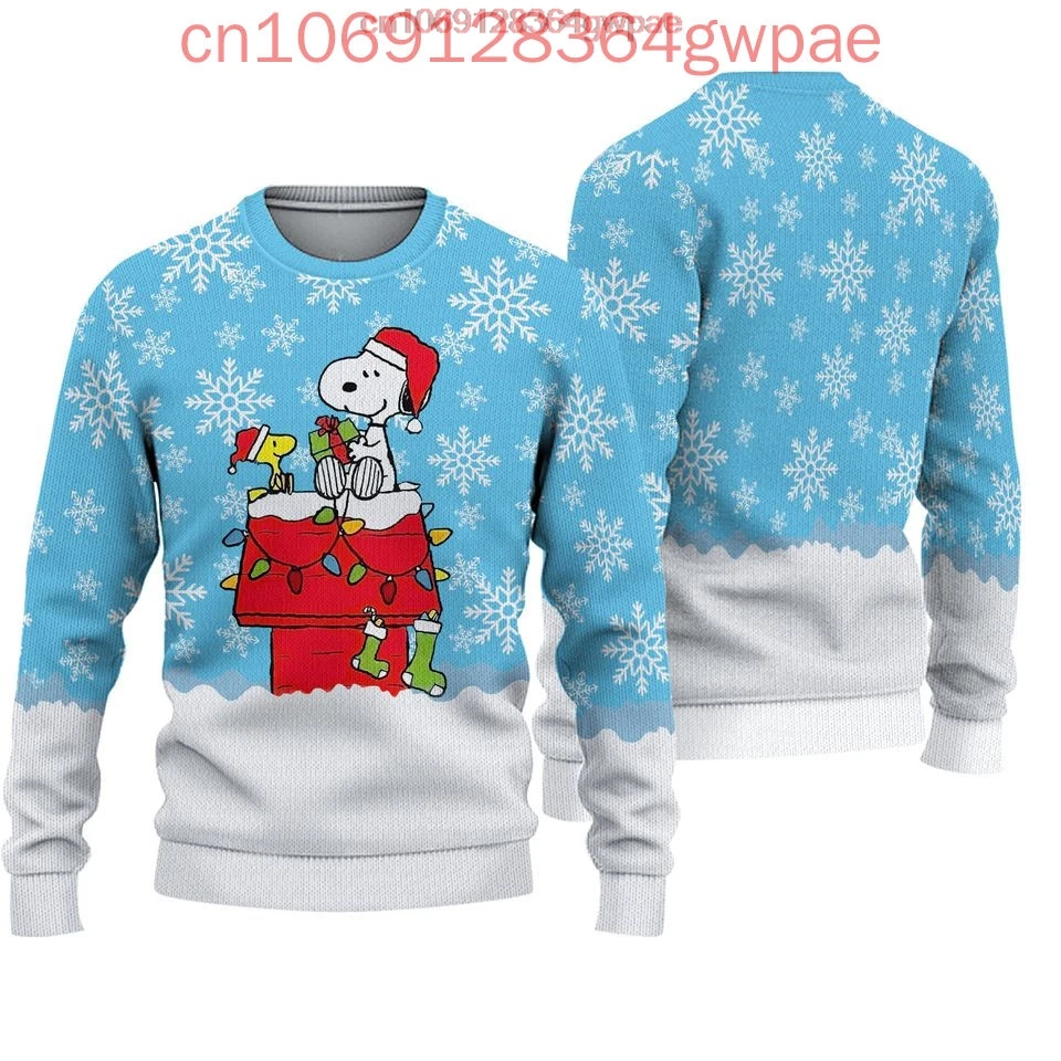 Snoopy Charlie Ugly Sweater Men's Women's 3d Sweater Tops Disney Ugly Christmas Sweater Anime Xmas Gifts Christmas Sweater