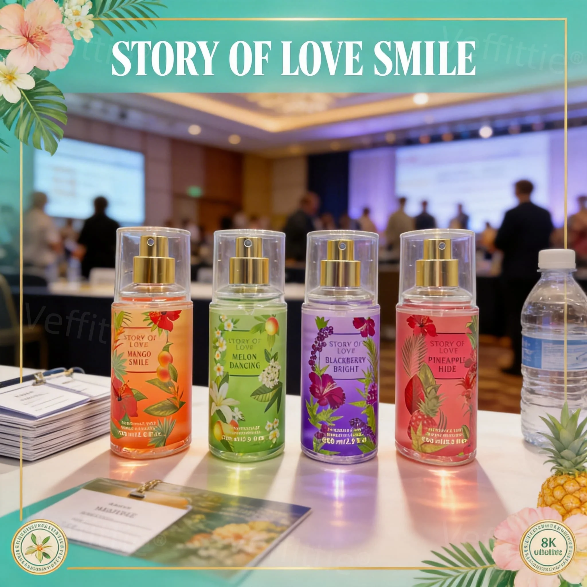

Tropical Citrus Castle Unisex Body Mist, 352ml Multi-Scent Spray, All Day Fresh, Bright Pineapple-Coconut Essence for Regal Days