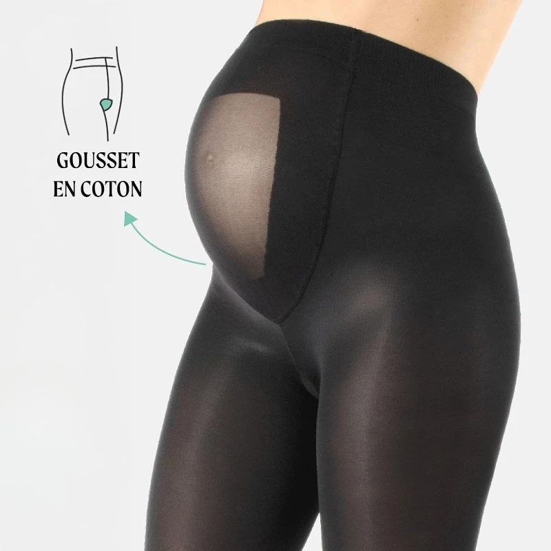 لباس ضيق لدعم الحمل - جوارب غير شفافة عالية الخصر مع لوحة للبطن، مريحة مناسبة للارتداء اليومي.يامبوكوب روبا إمبارزادا آمانزانابوسيكي #3