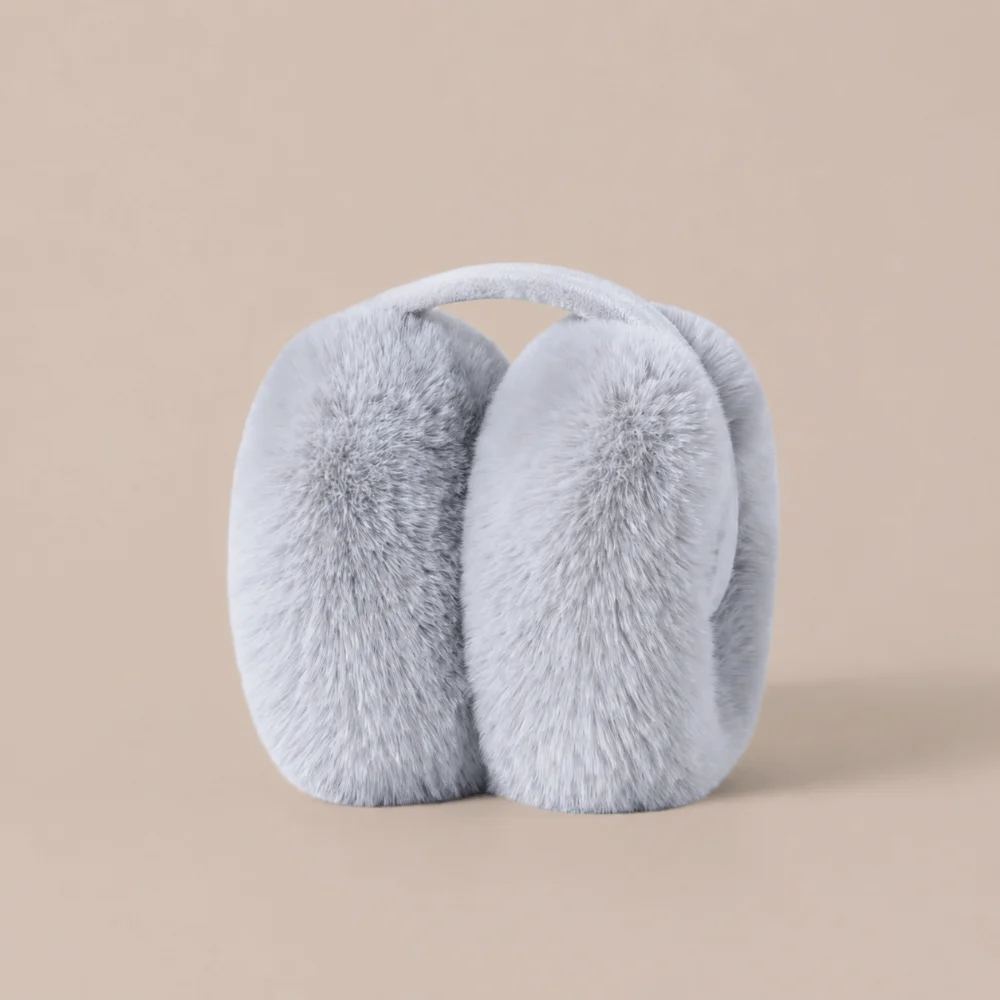 Fashion Warm Winter Earmuffs Folding Faux Fur Earmuffs Thickened Cold Protection Earflap Protection for Men Women