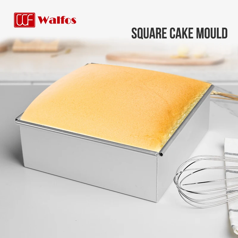 WALFOS Square Toast Cake Mold Aluminum Alloy High Temperature Resistant Easy To Demould and Tools Kitchen Baking Tools