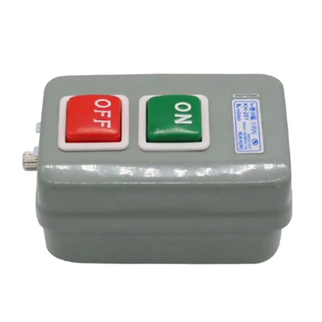 Transfer Push Button Switch Iron Shell Electrical Motor Start Switch KH-201 High Voltage Switch for Industrial Equipment