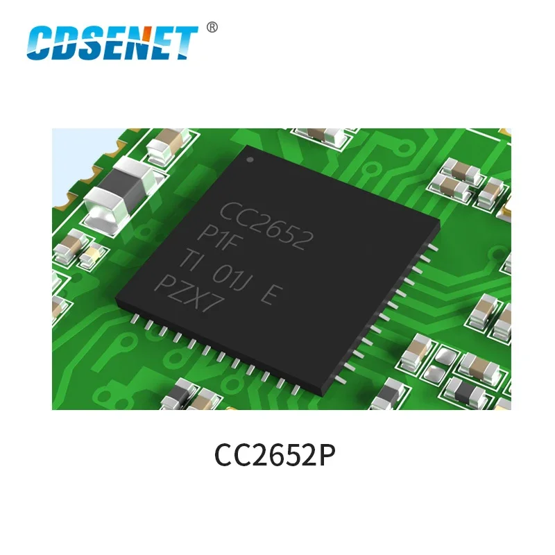 CC2652P Zigequation Bluetooth Multi-Protocole 2.4GHz SMD Sans Fil SoC Tech 20dBm Transcsec Récepteur PCB Antenne E72-2G4M20S1E