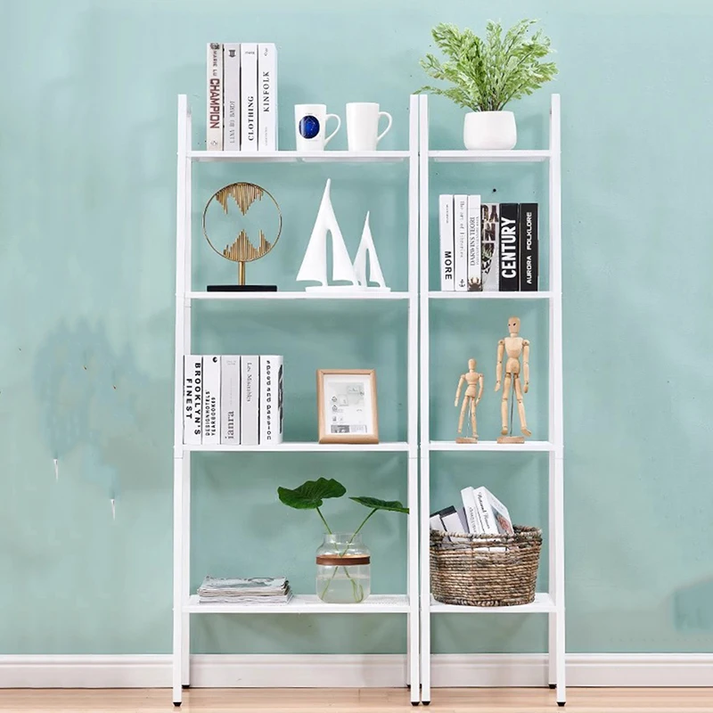 

Ladder White Bookcase Closet Display Perfume Computer Desks Bookcase Bedroom Side Table Etagere Rangement Modular Furnitures