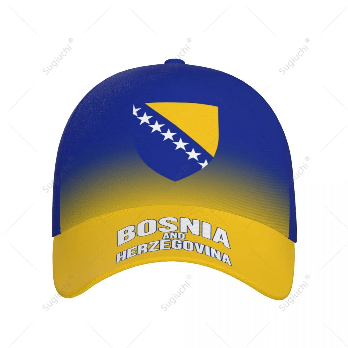 Unisex Baseball Cap Hat Bosnia And Herzegovina Flag Gradient 3D Printing for Tennis Outdoor Bike Bicycle Golf Baseball Sports