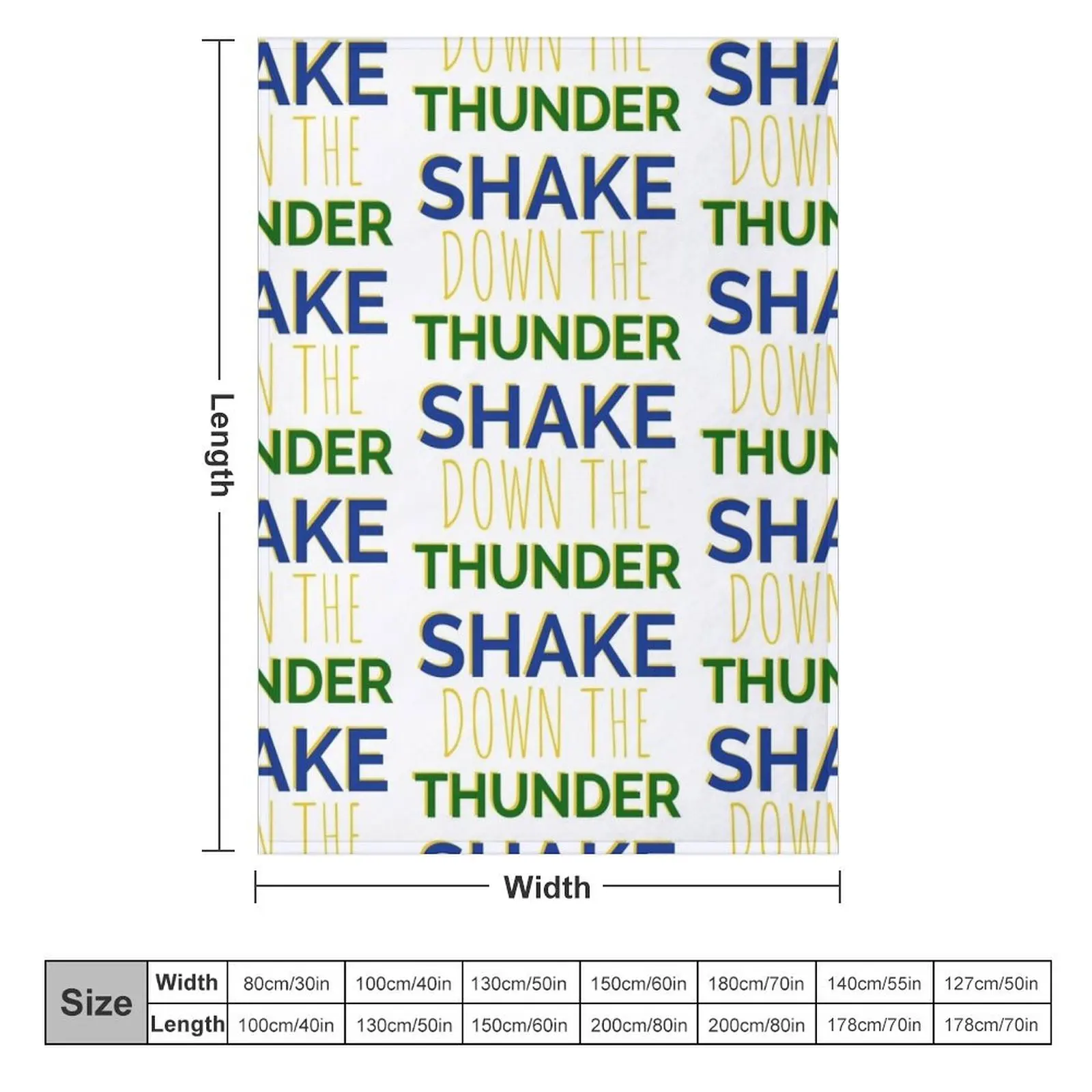 Shake Down the Thunder Throw Blanket Stuffeds Decorative Beds Warm Blankets