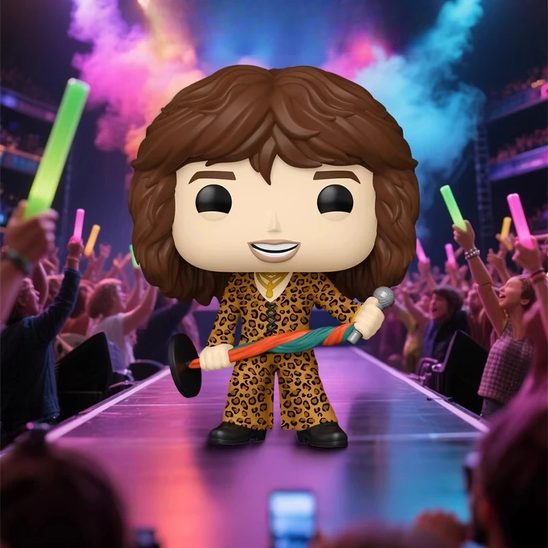 

Подлинное издание FUNKO POP 《Aerosmith》Steven Tyler Аниме Экшн Настольное украшение Орнамент Модель Игрушки Коллекционная модель