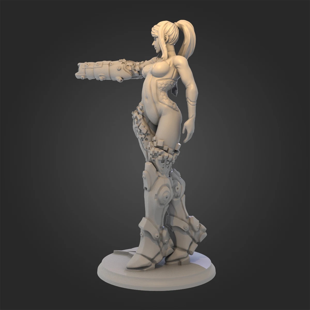 Zestaw modelarski figurki żywicznej 1/24 w skali 75mm Metroid Samus Alan Armed Styling Niezmontowane i niepomalowane zabawki