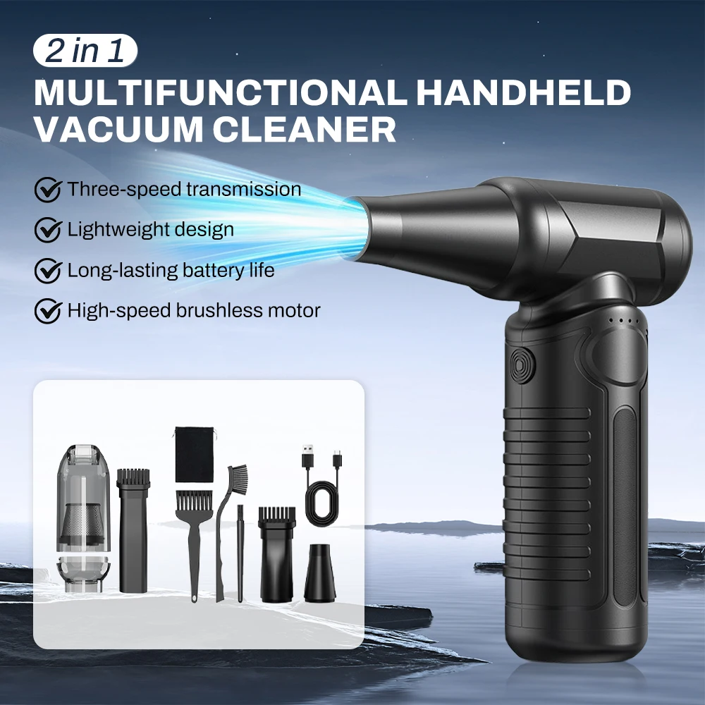 

6000mAh Violent Blower Mini Turbo Jet Fan Handheld Brushless Motor 990,000 RPM Wind Speed industrial Duct Fan