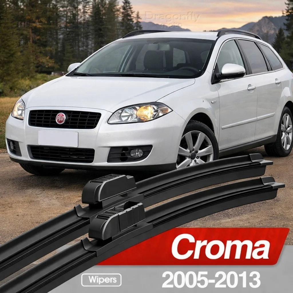 

For Fiat Croma 2005-2013 Front Windshield Wiper Blades 2pcs Windscreen Window Accessories 2006 2007 2008 2009 2010 2011 2012