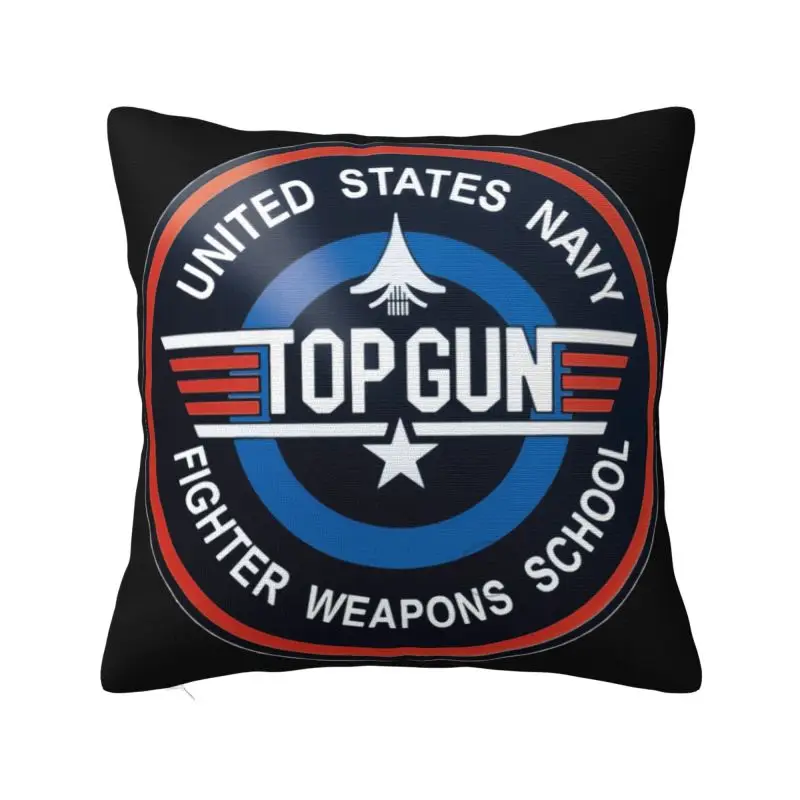 Fighter Jets Air Force Top Gun Navy Modern Throw Pillow Cover Bedroom Decoration Maverick Film Cushions Cover for Sofa